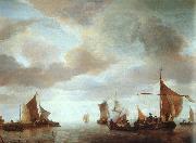 Ships on a Calm Jan van de Capelle